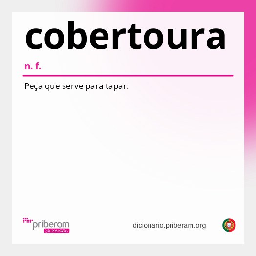 Significado de cobertoura