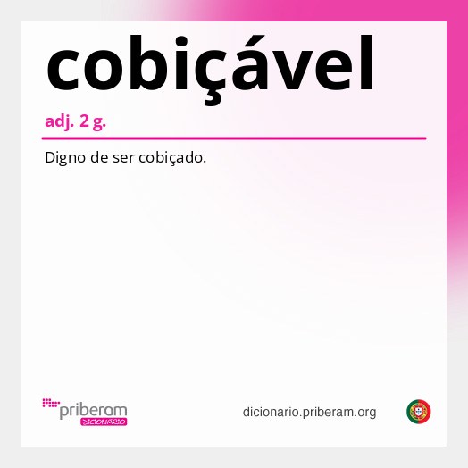 Significado de cobiçável