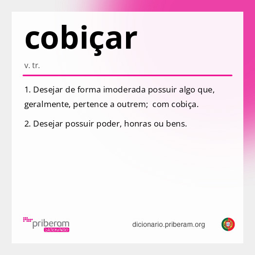 Significado de cobiçar