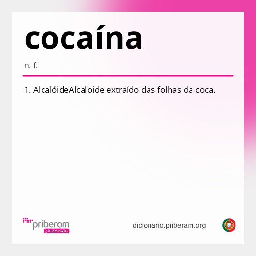 Significado de cocaína