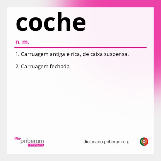 Significado de coche