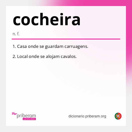 Significado de cocheira