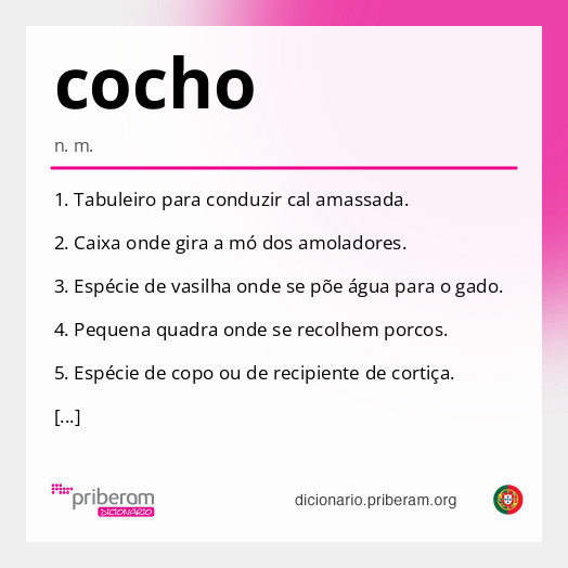 Significado de cocho