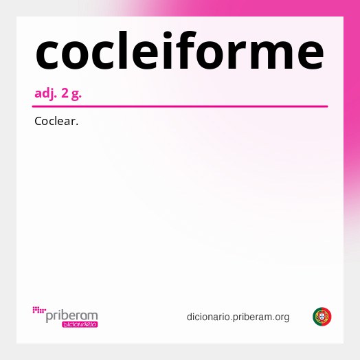 Significado de cocleiforme
