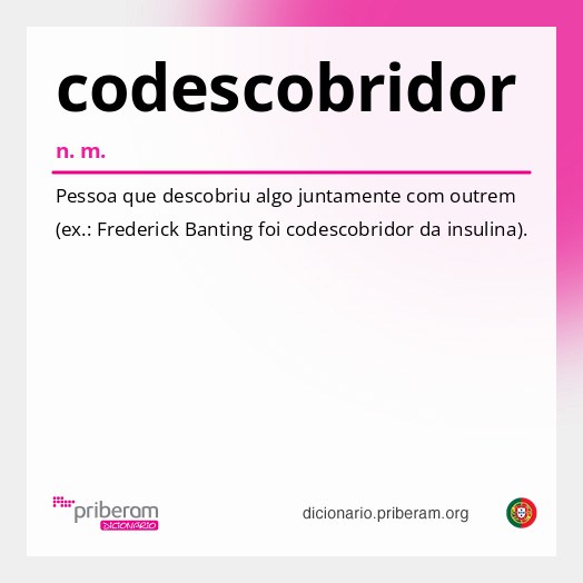 Significado de codescobridor