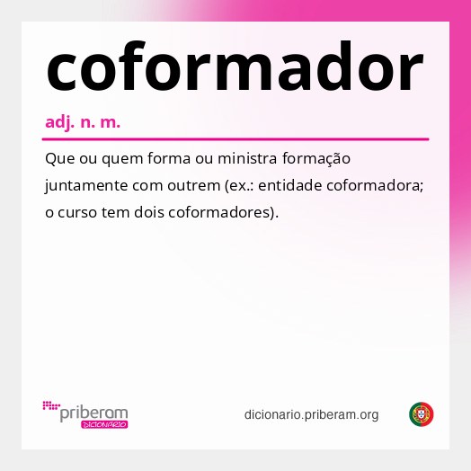 Significado de coformador