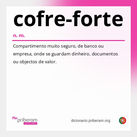Significado de cofre-forte