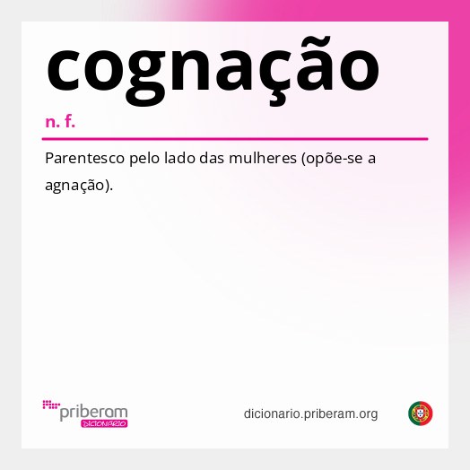 Significado de cognação