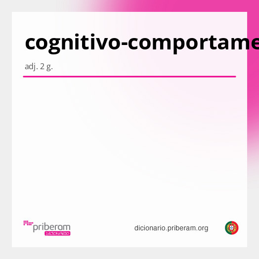 Significado de cognitivo-comportamental