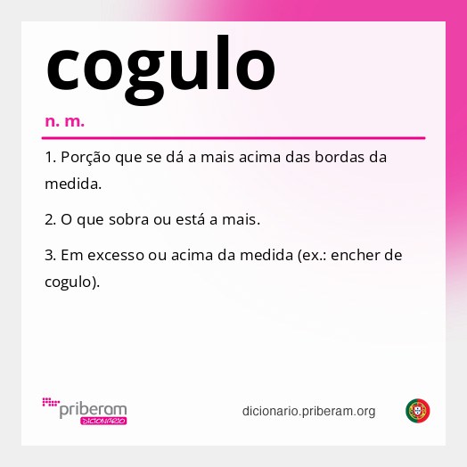 Significado de cogulo