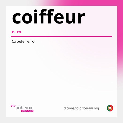 Significado de coiffeur