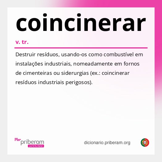 Significado de coincinerar