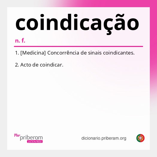 Significado de coindicação
