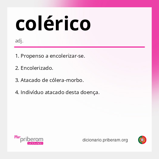 Significado de colérico