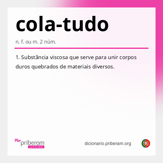 Significado de cola-tudo
