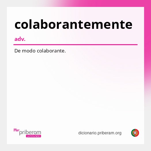 Significado de colaborantemente