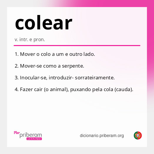 Significado de colear