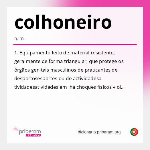 Significado de colhoneiro