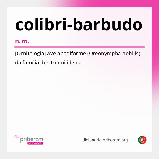 Significado de colibri-barbudo