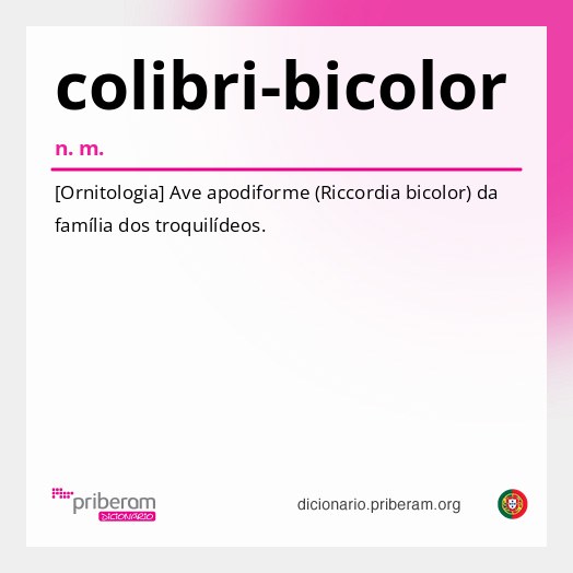 Significado de colibri-bicolor
