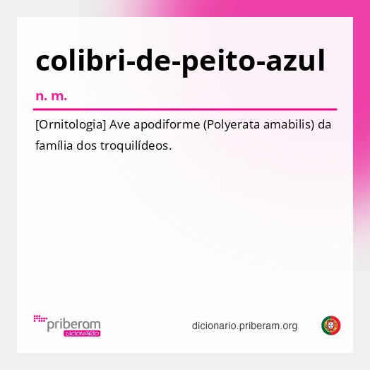Significado de colibri-de-peito-azul
