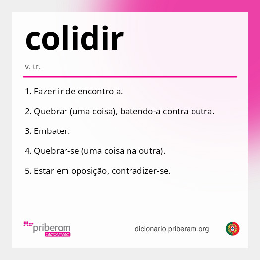 Significado de colidir