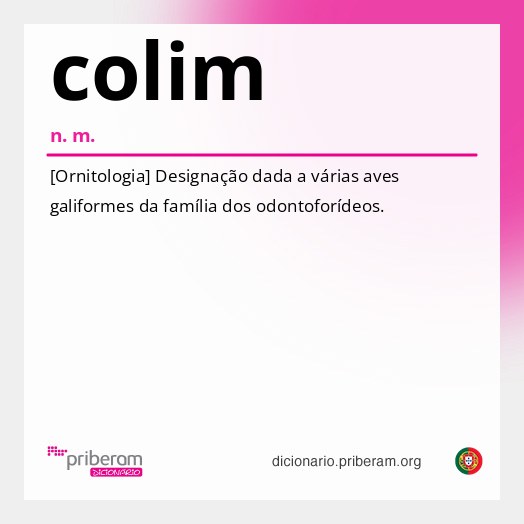 Significado de colim
