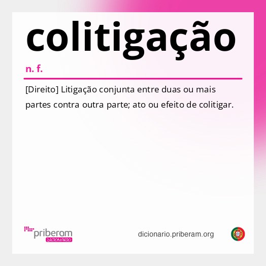 Significado de colitigação