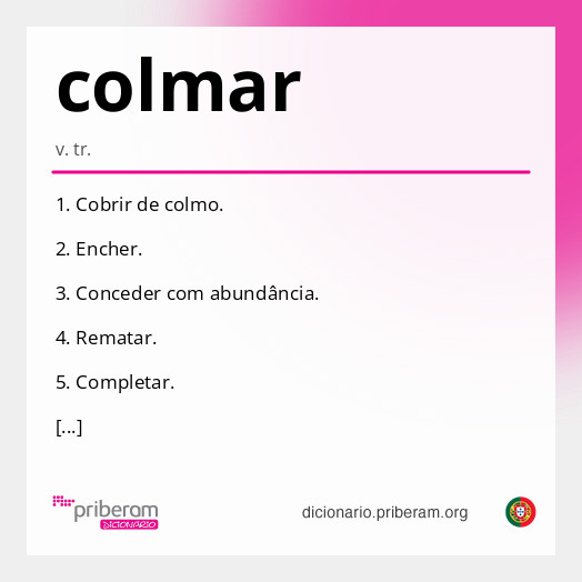 Significado de colmar
