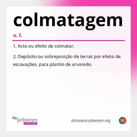 Significado de colmatagem
