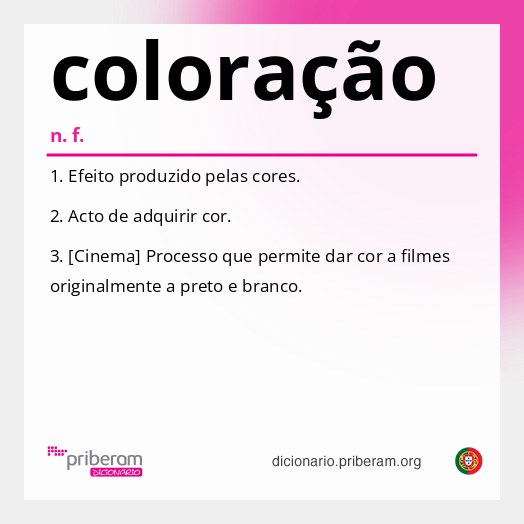 Significado de coloração