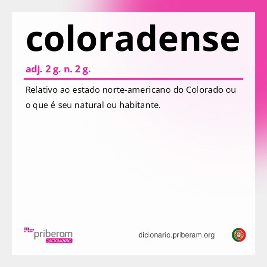 Significado de coloradense