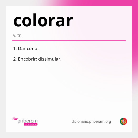 Significado de colorar