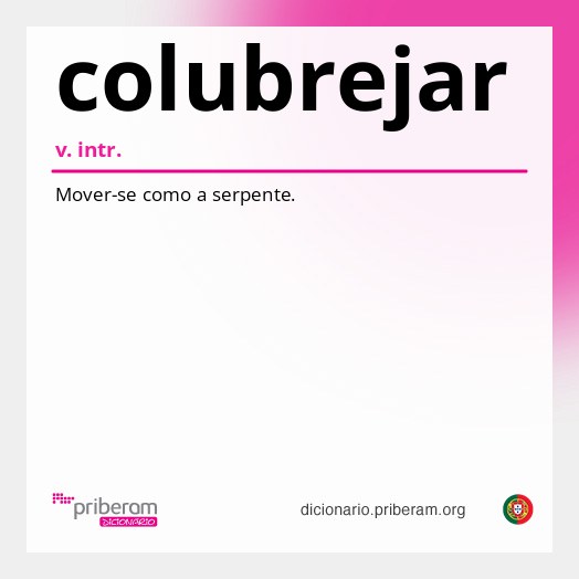 Significado de colubrejar