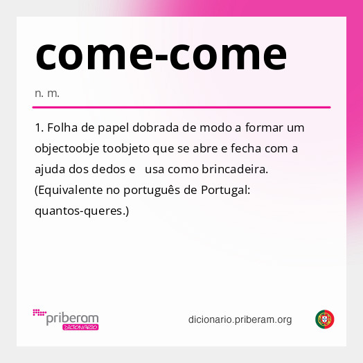 Significado de come-come