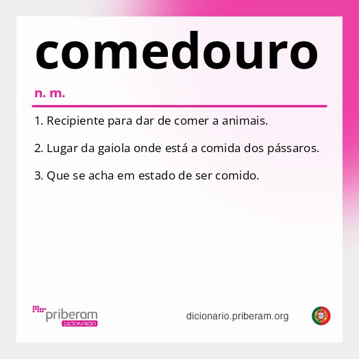 Significado de comedouro