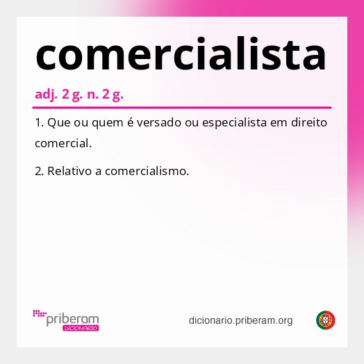 Significado de comercialista