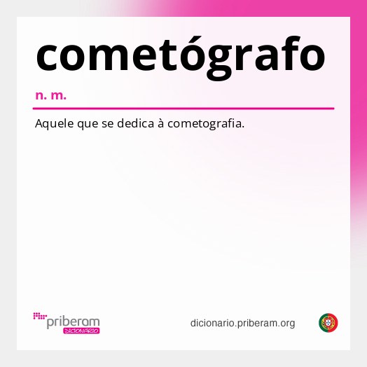 Significado de cometógrafo
