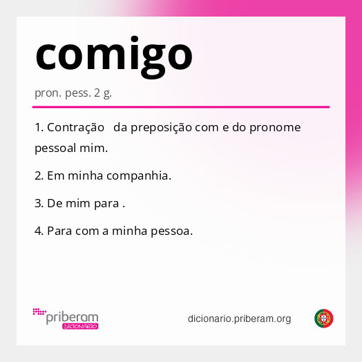 Significado de comigo