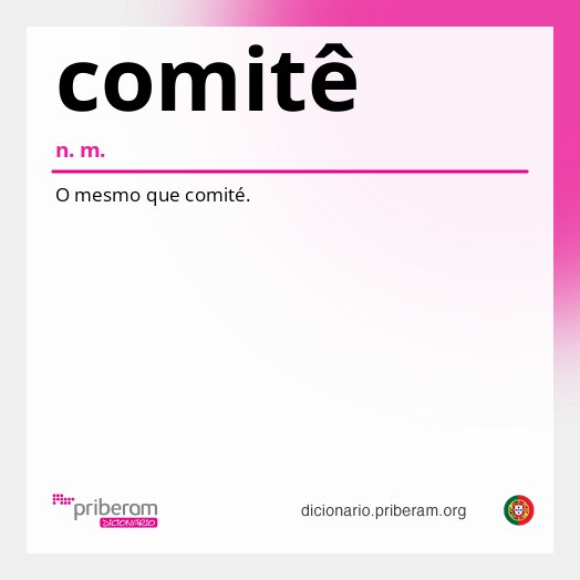 Significado de comitê