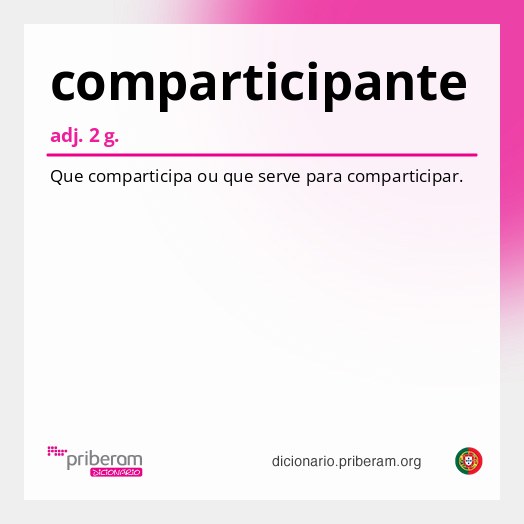 Significado de comparticipante
