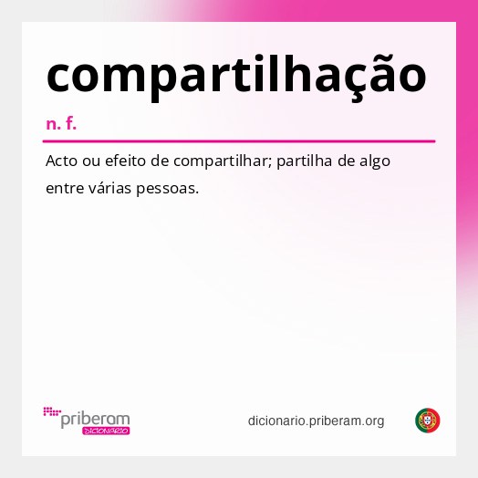 Significado de compartilhação