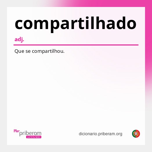 Significado de compartilhado