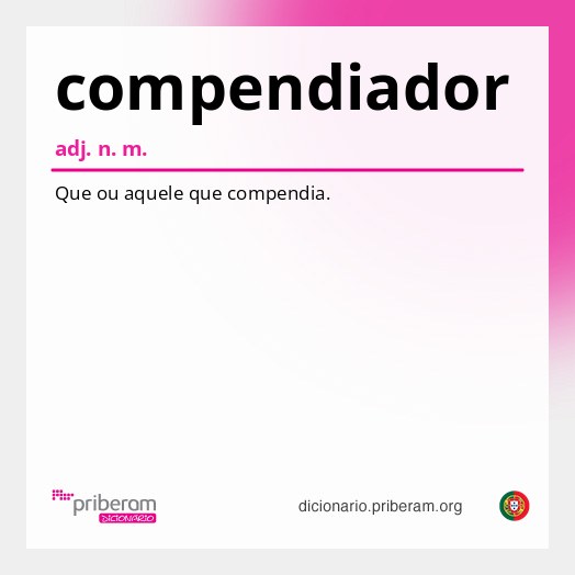 Significado de compendiador