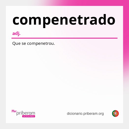 Significado de compenetrado