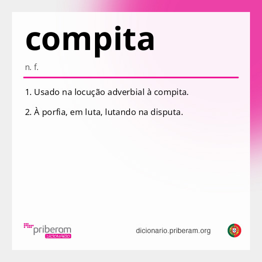 Significado de compita