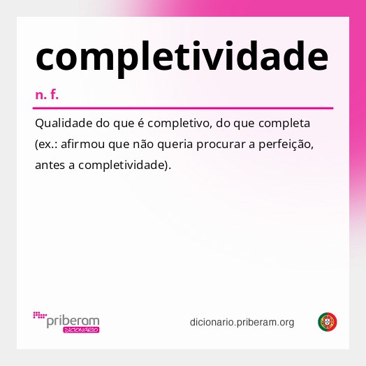 Significado de completividade