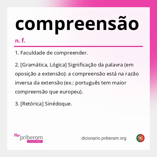 Significado de compreensão