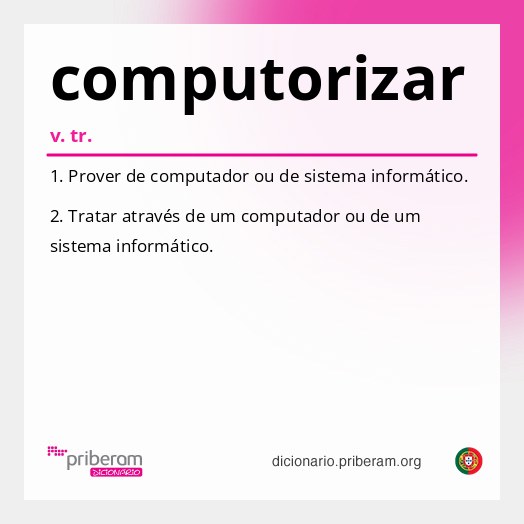Significado de computorizar