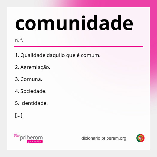 Significado de comunidade